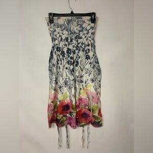 Lapis Skirt Midi Floral Bloomcore Cottagecore Garden Party Womens One Size